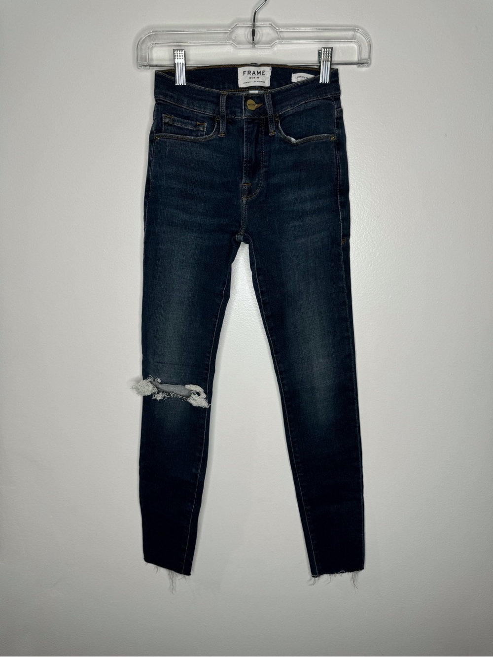 FRAME Le Skinny de Jeanne Jolie Distressed Skinny‎ Jeans Women’s Size 24